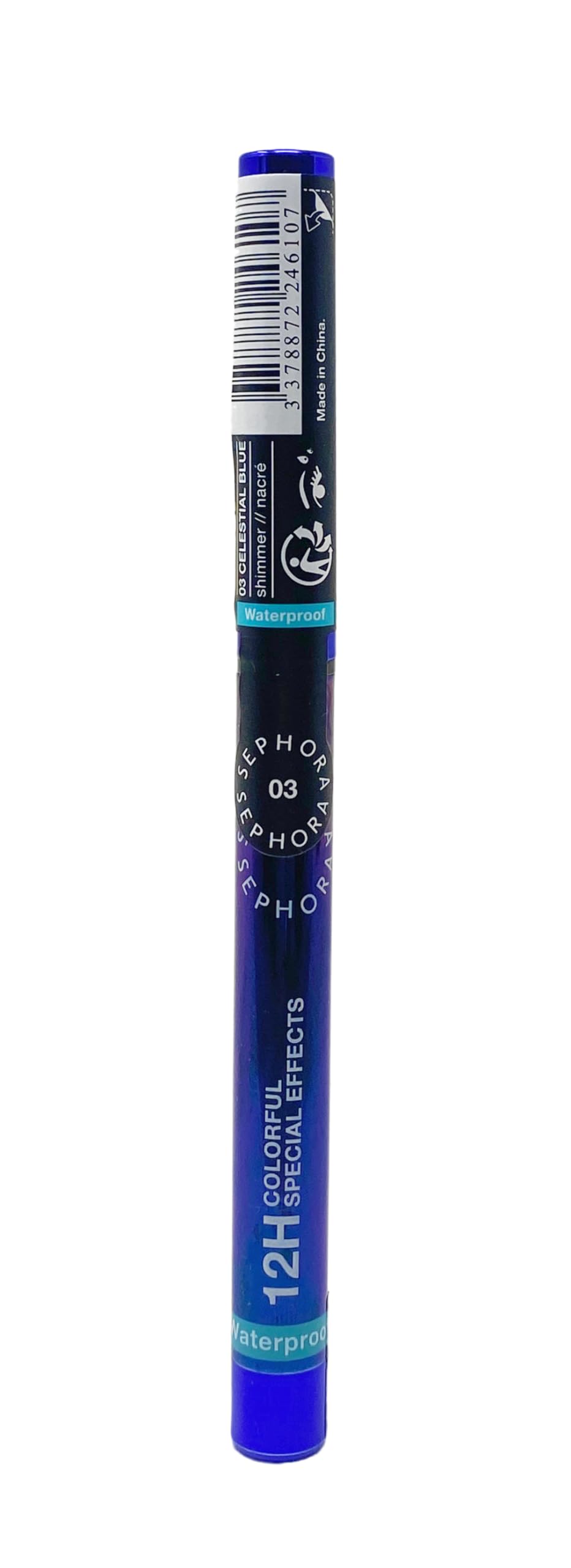 SEPHORA Collection 12H Multichrome Eyeliner Celestial Blue for shimmering color shift