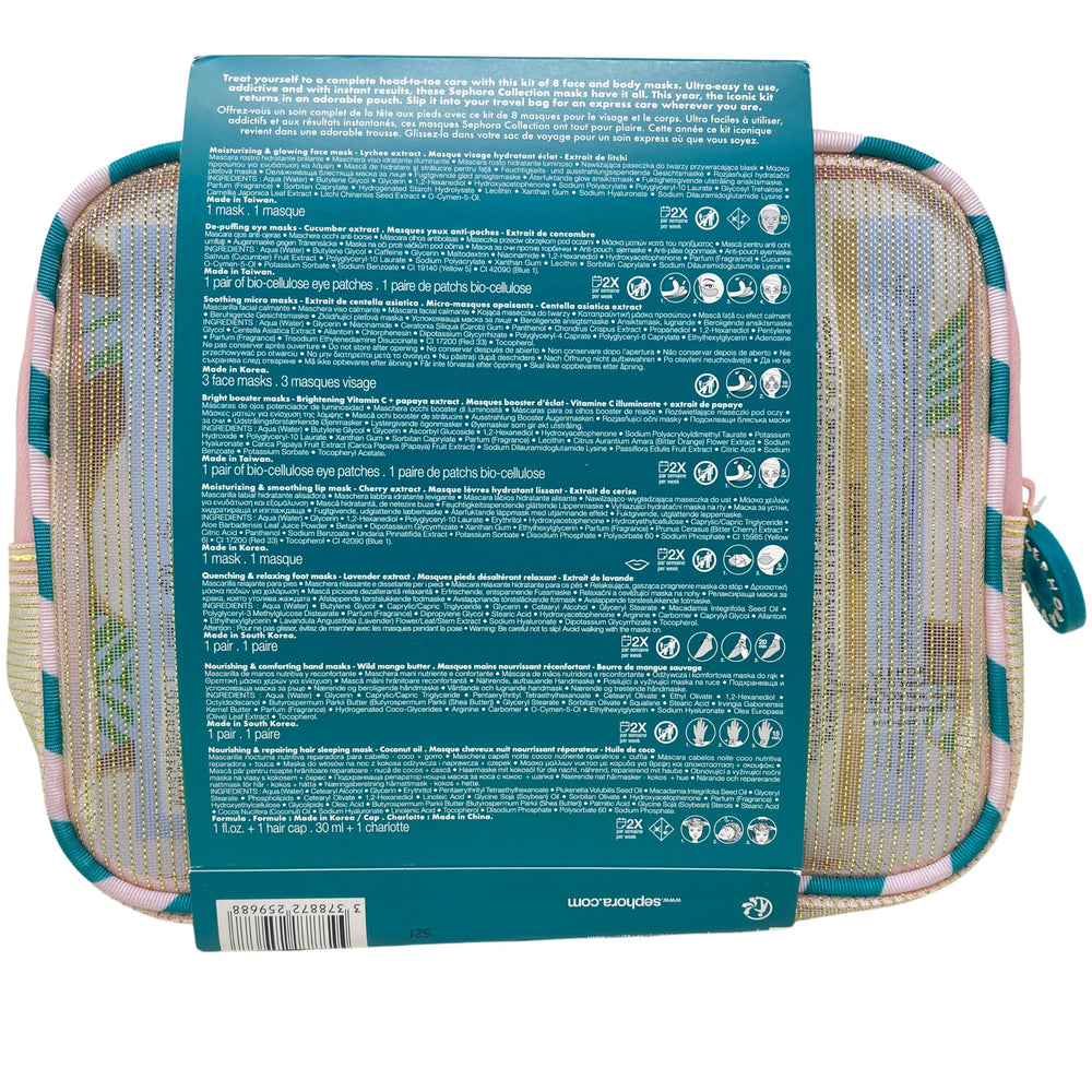 SEPHORA Collection 8 Face & Body Mask Set body masks soothe dry areas and refresh skin