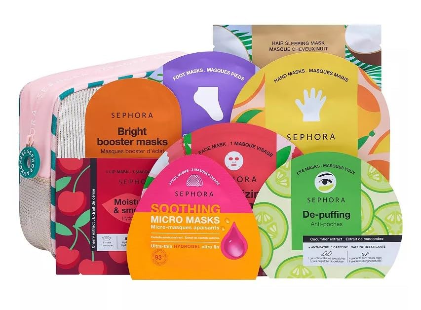 SEPHORA Collection 8 Face & Body Mask Set face masks provide hydration and glow