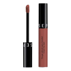 SEPHORA Collection Cream Lip Stain Vintage Rosewood swatch with creamy color that dries to a stain