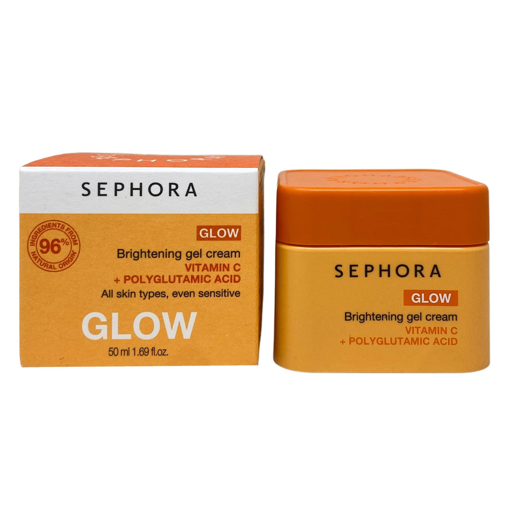SEPHORA Collection Glow Brightening Gel Cream jar delivering lightweight hydration for radiant skin.