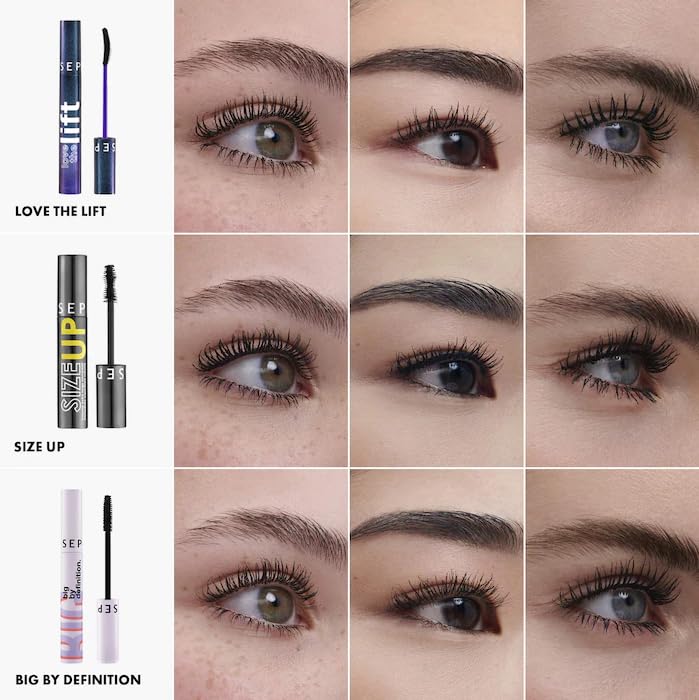 SEPHORA Collection Big By Definition mascara visual, lengthens lashes with sharp definition.