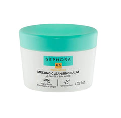 SEPHORA Melting Cleansing Balm texture swirls on skin for a silky, gentle cleanse
