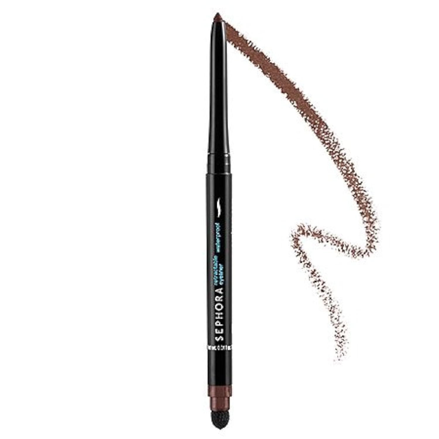SEPHORA Collection retractable waterproof eyeliner 08 brown packaging showcases sleek design for lasting color