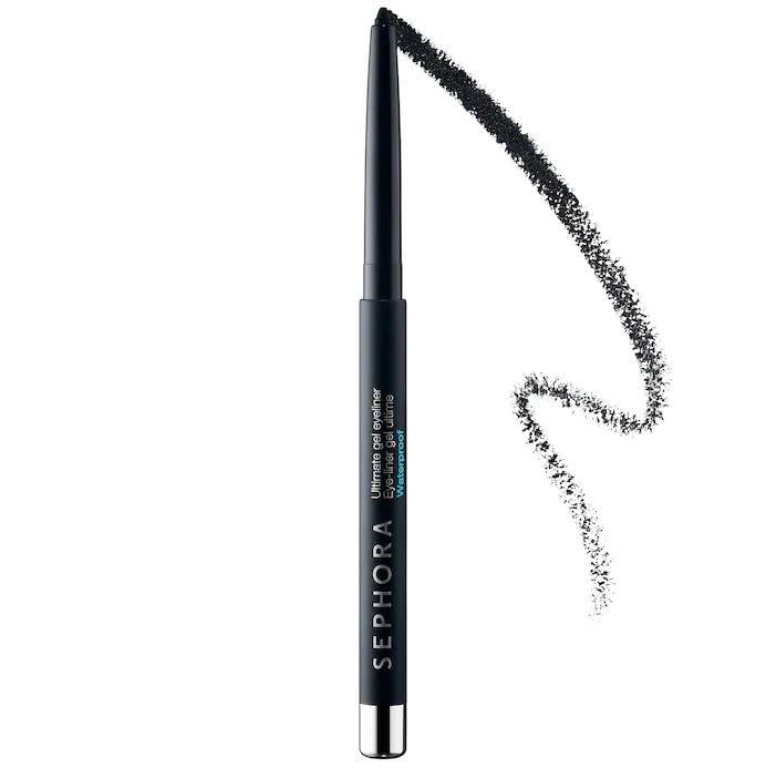 SEPHORA Collection Ultimate Gel Waterproof Eyeliner Pencil Matte Black for precise one-stroke application that lasts