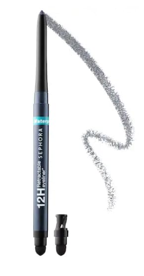 SEPHORA Collection waterproof eyeliner pencil 15 in shimmer slate gray for defined, long-lasting eyes.