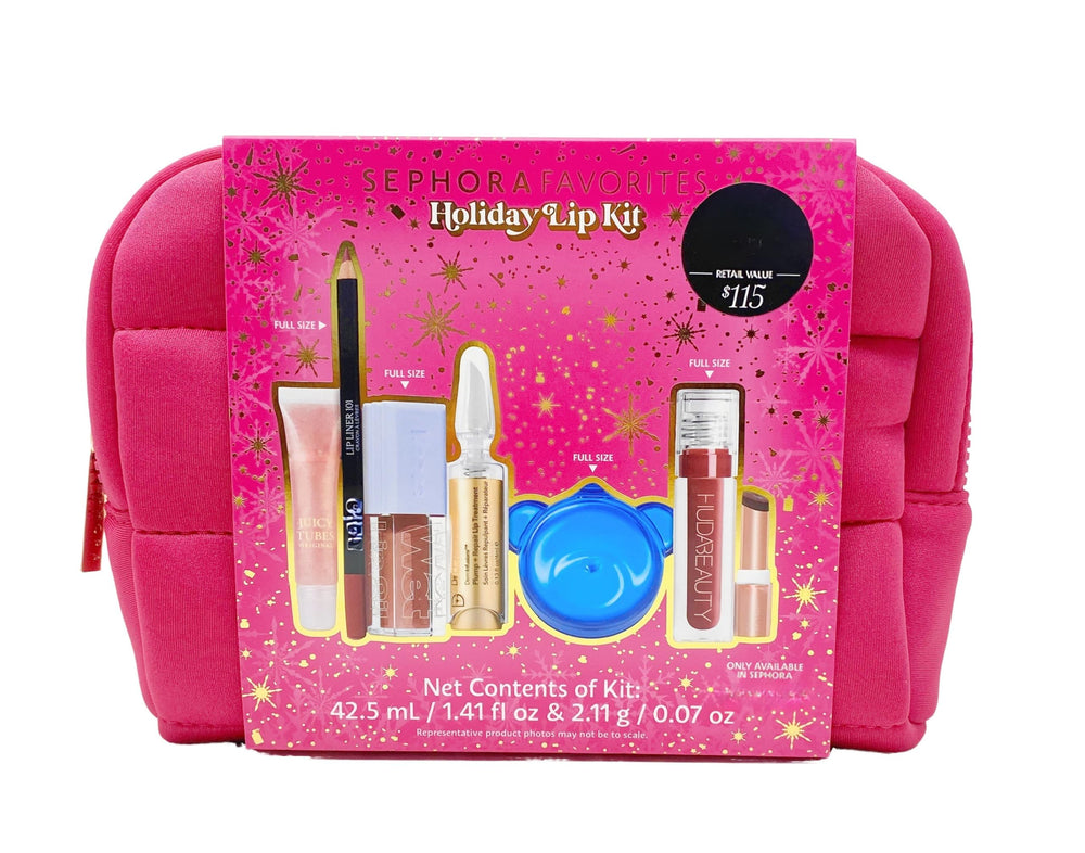 SEPHORA Favorite Holiday Lip Kit packaging for gifting inspiration and versatile lip looks.