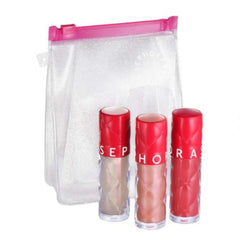 SEPHORA Move Lights trio tubes on display, instant lip shine for day-to-night wear.
