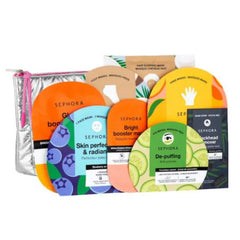 SEPHORA Moving Lights face and body masks for glow and hydration.