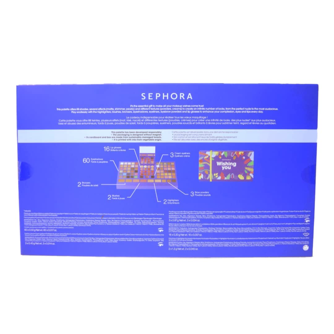 SEPHORA Wishing You Blockbuster palette swatches on skin, rich pigmentation and blendable tones.