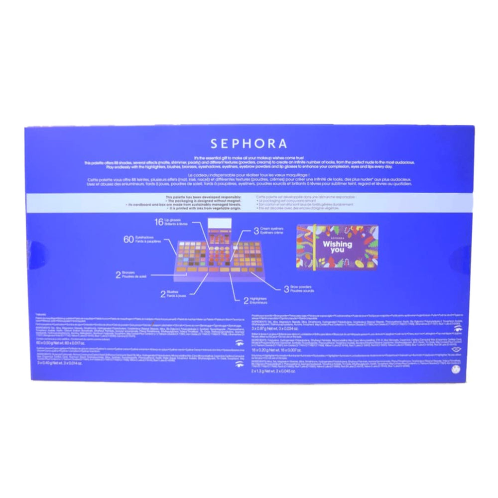 SEPHORA Wishing You Blockbuster palette swatches on skin, rich pigmentation and blendable tones.