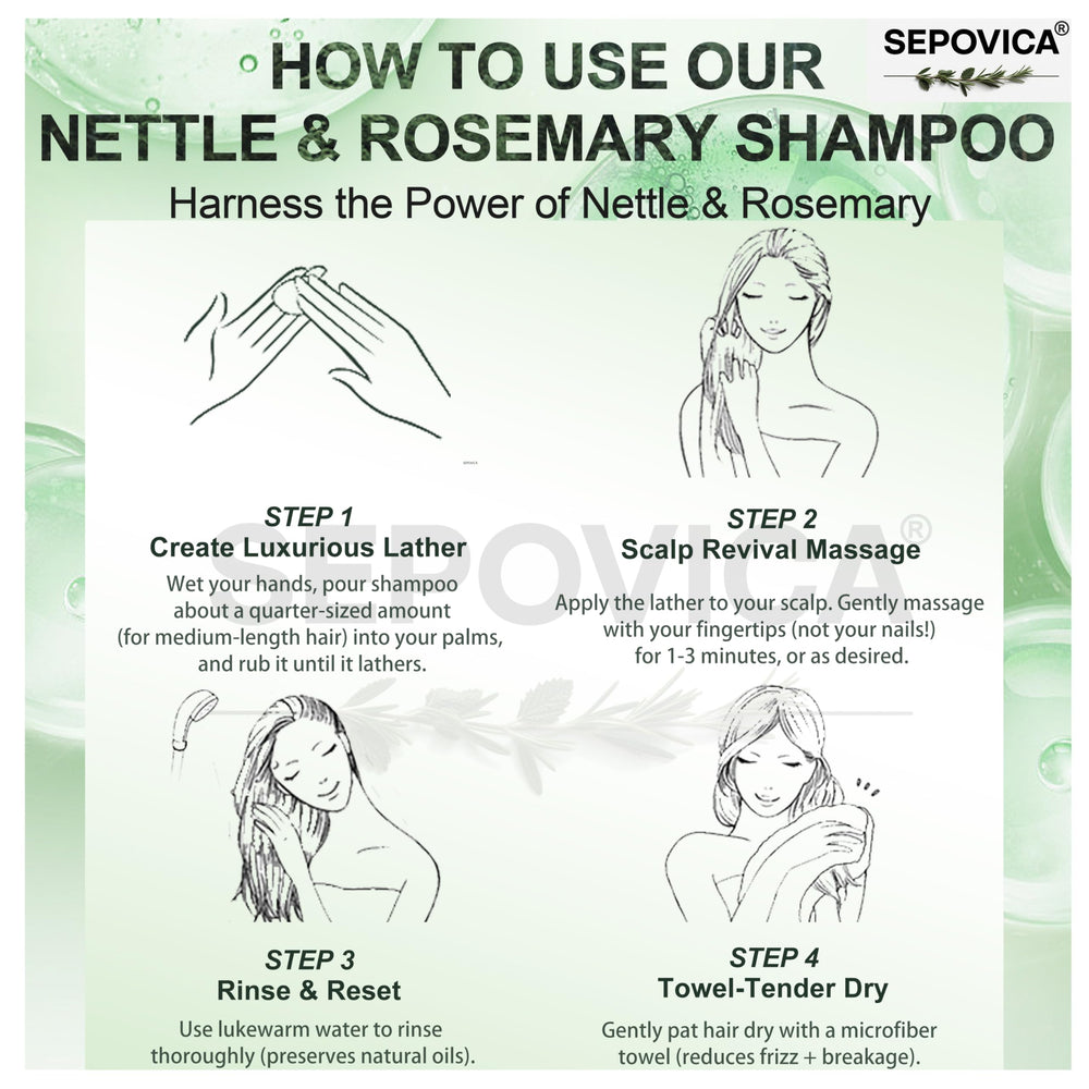 SEPOVICA shampoo with Fo-Ti and ginger for scalp vitality