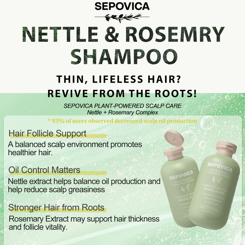 SEPOVICA shampoo lather for refreshing roots and cleansing action