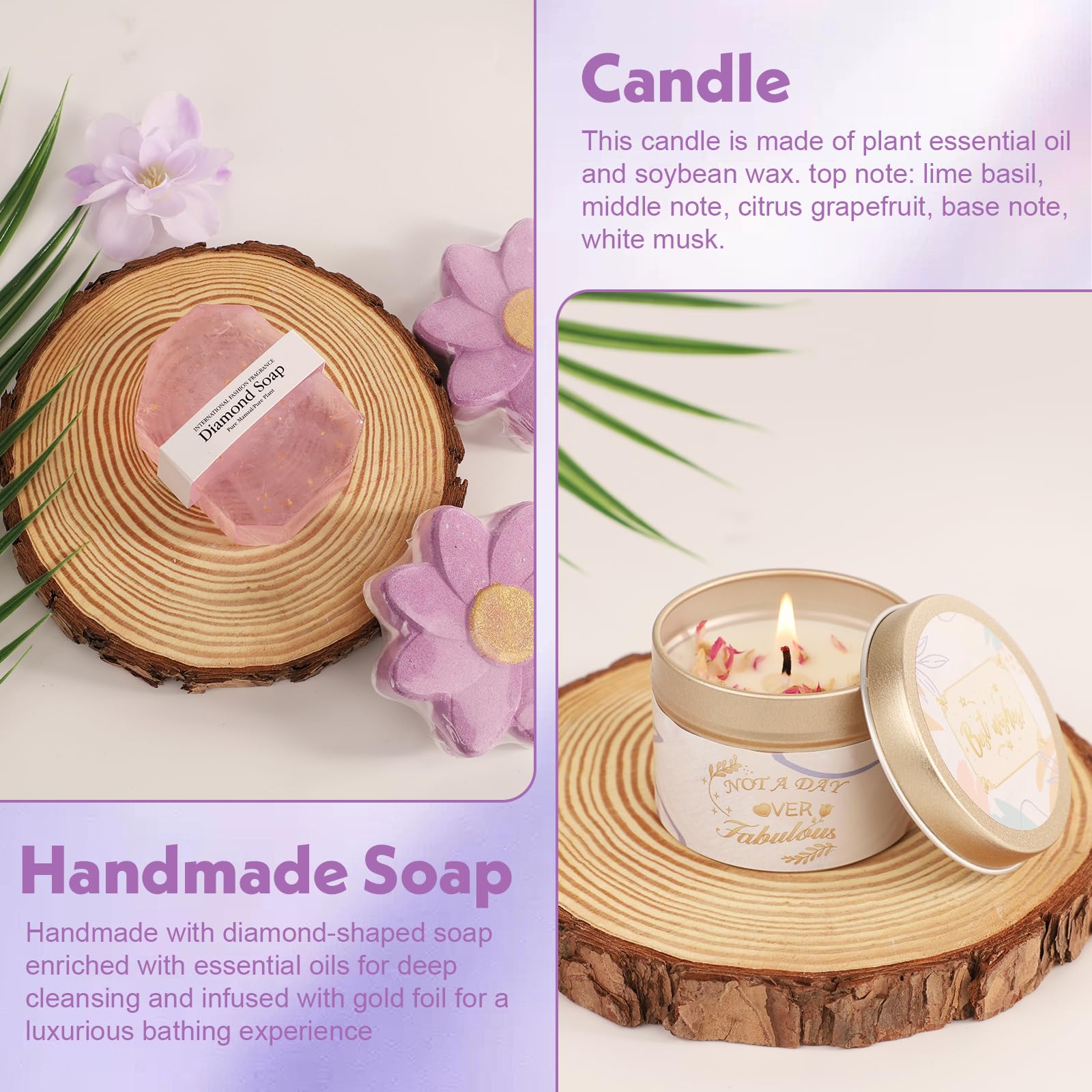 Sept.Filles scented aluminum-cup candle for a long-lasting aroma.