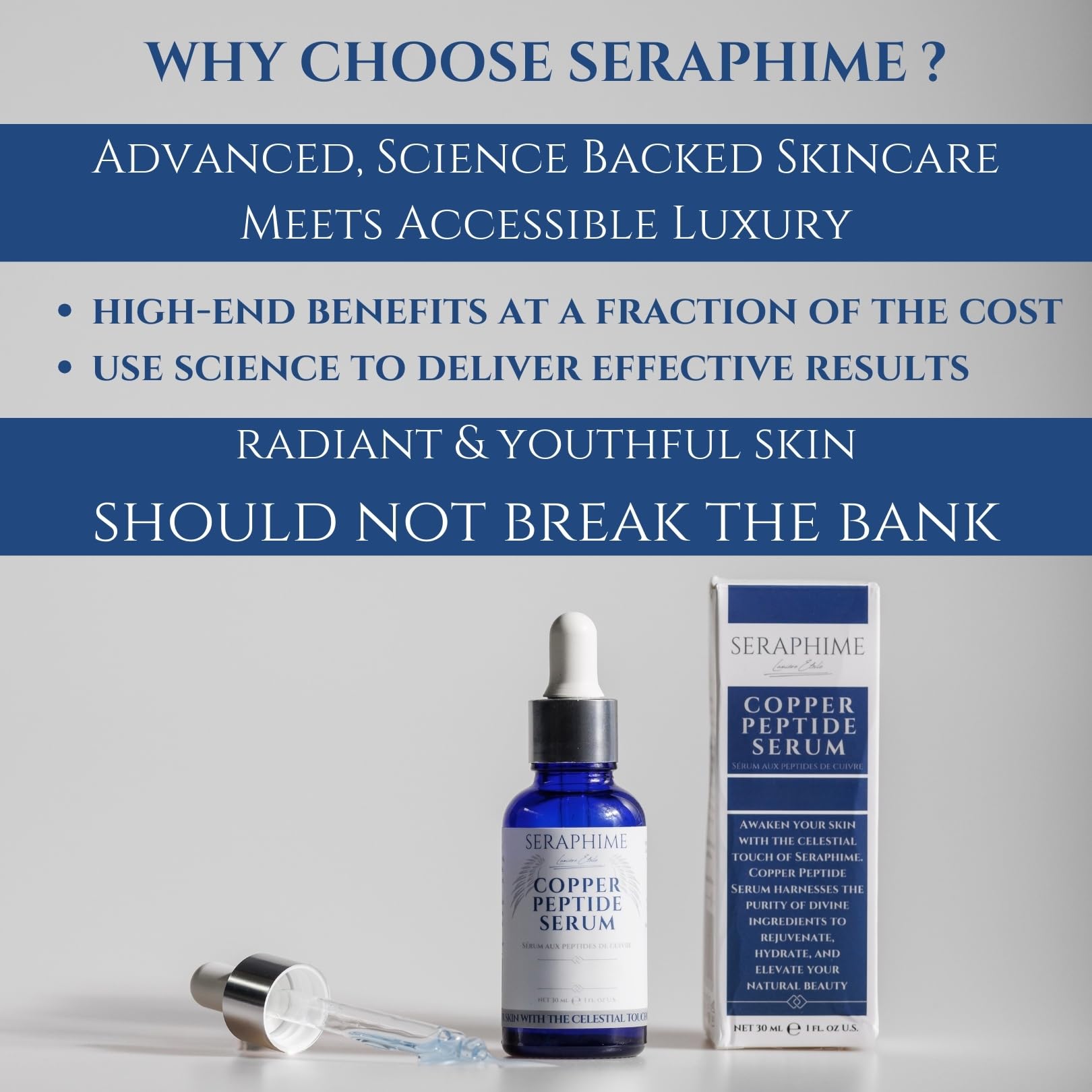 Ceramides and nourishing ingredients in Seraphime serum support moisture barrier.