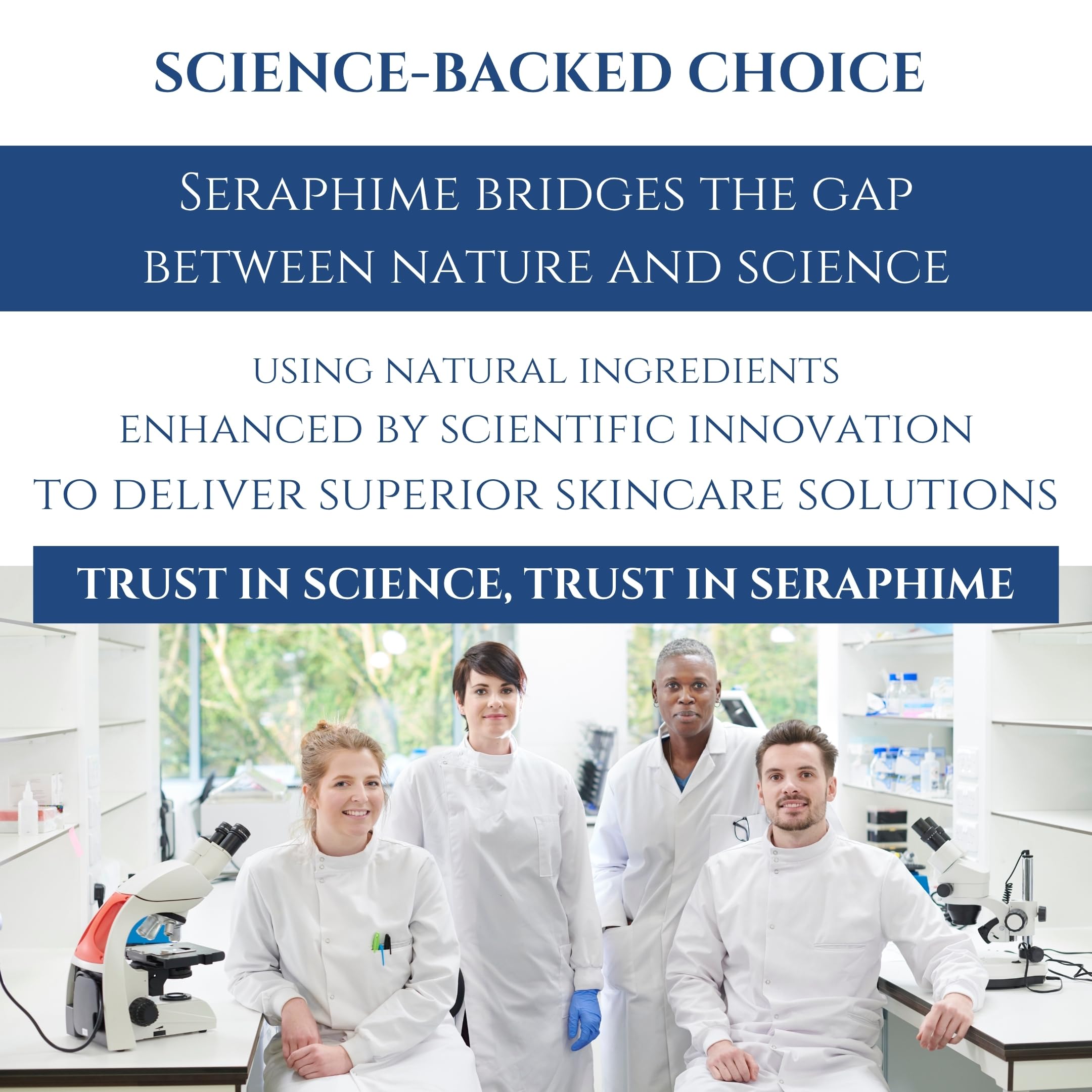 Seraphime serum on clean skin delivers a fresh, radiant look.