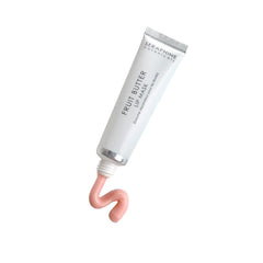 Seraphine Botanicals lip mask applied for deep moisture and dewy finish.