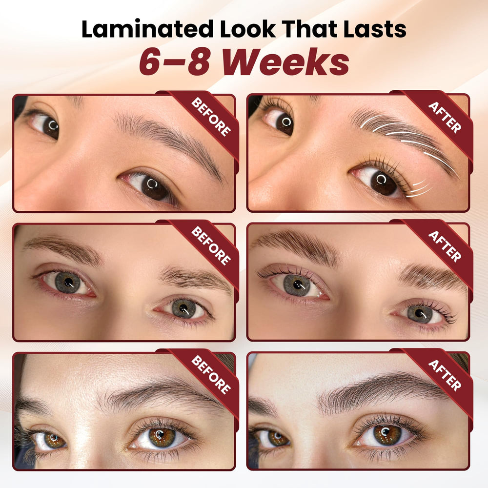 Serena Beauty fast-drying formula aiding quick eyelash and brow lamination process.