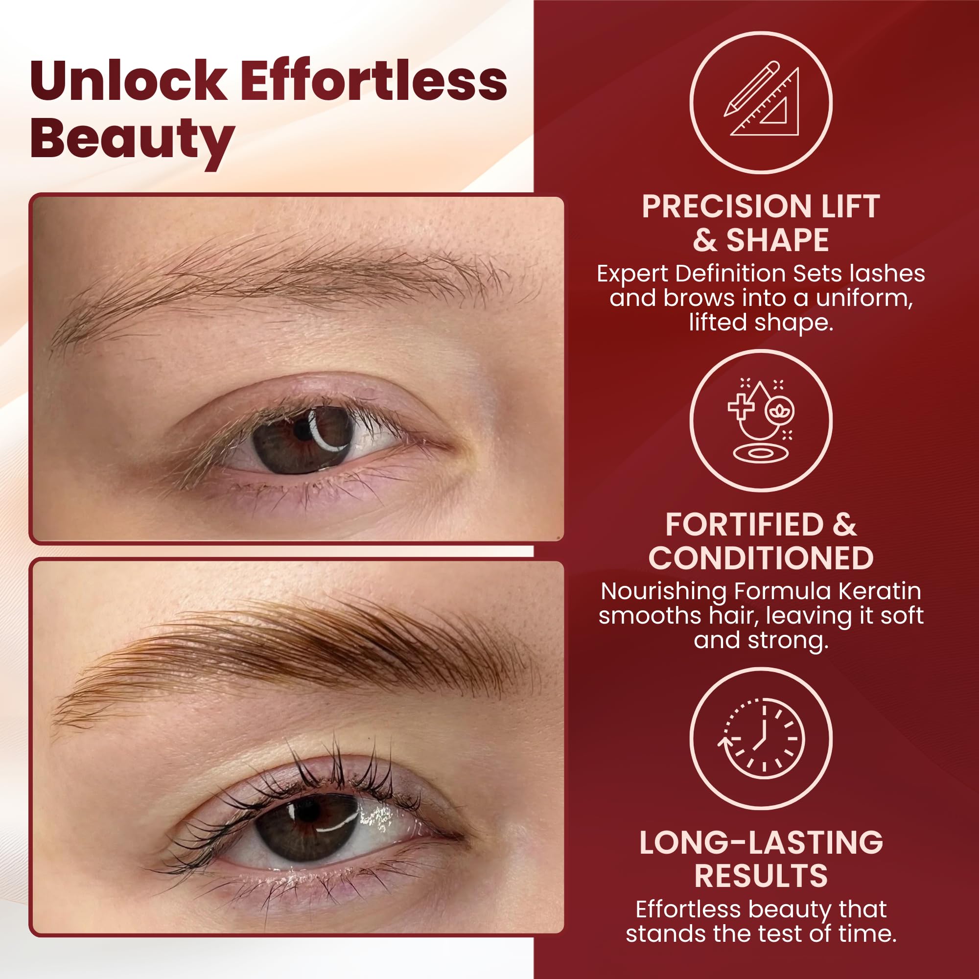 Serena Beauty safe formula designed for soft skin during lifting.