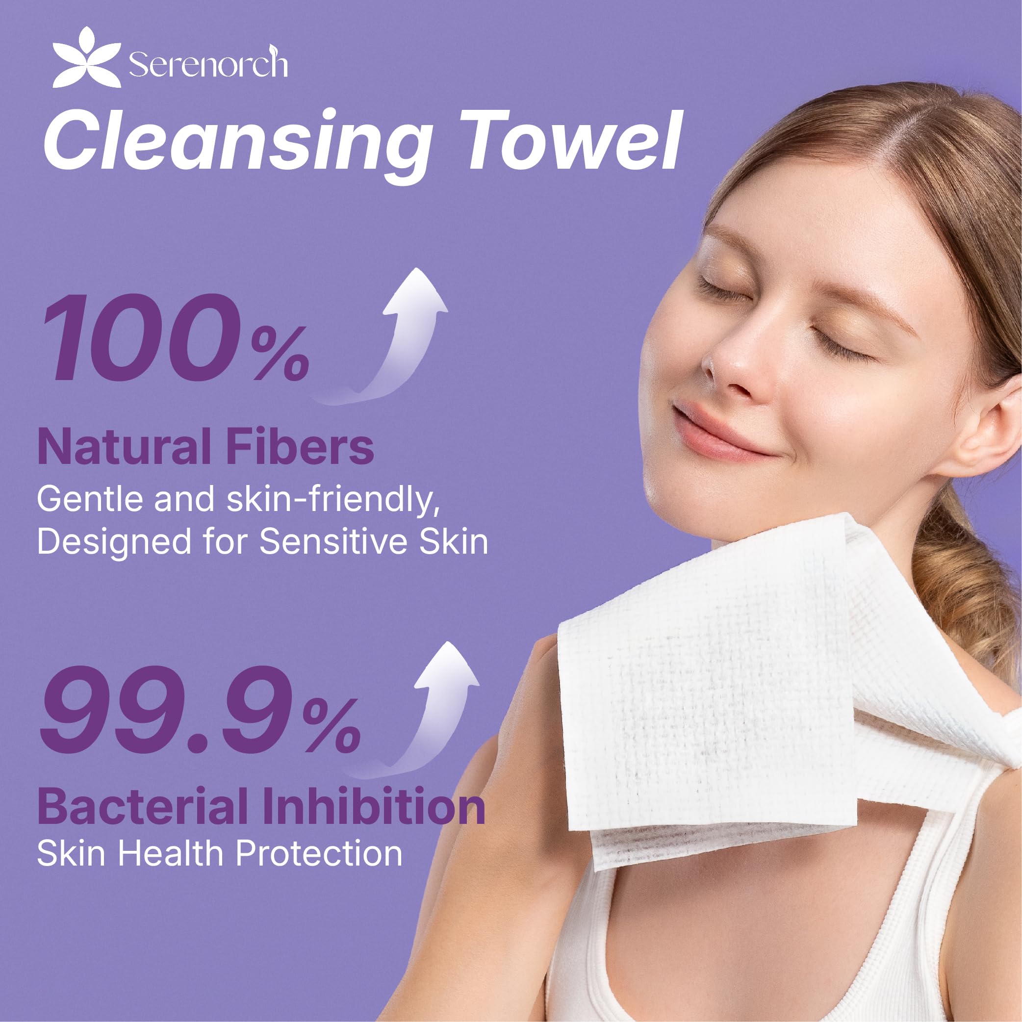 Serenorch ultra-soft texture is gentle on sensitive skin during cleansing.