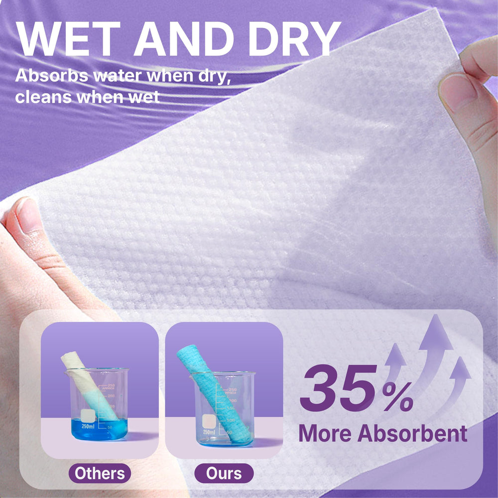 Serenorch lint-free towelettes provide a clean facial cleanse