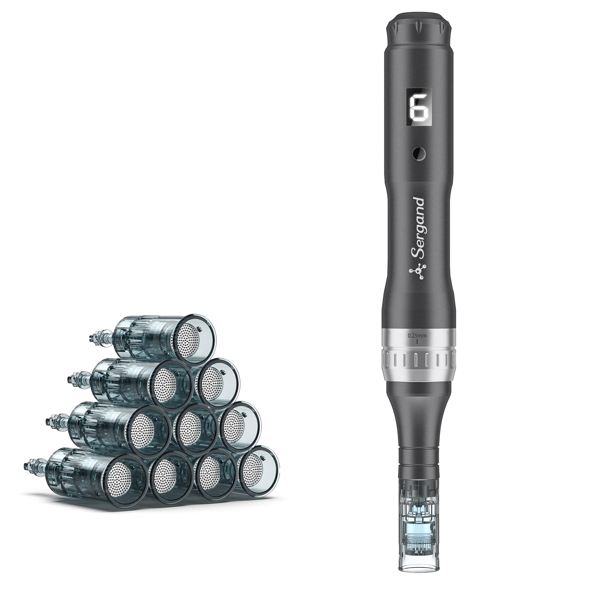 Sergand microneedle derma roller pen ideal for simple home-use skincare.