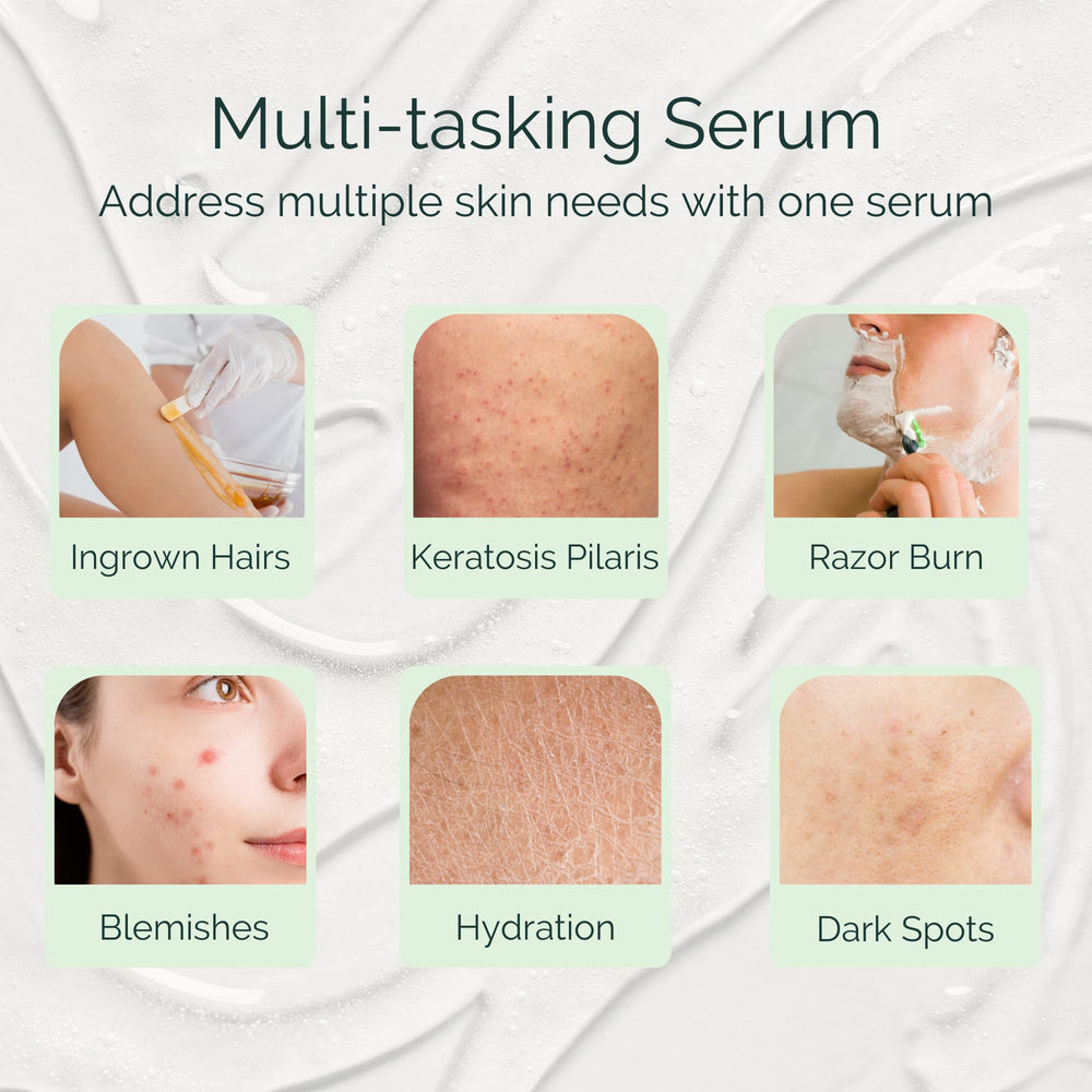 Serious Serum AHAs and BHAs blend exfoliate for smoother texture