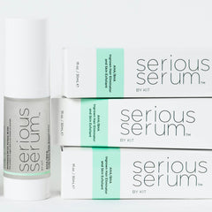 Serious Serum natural ingredients with aloe and green tea calm skin