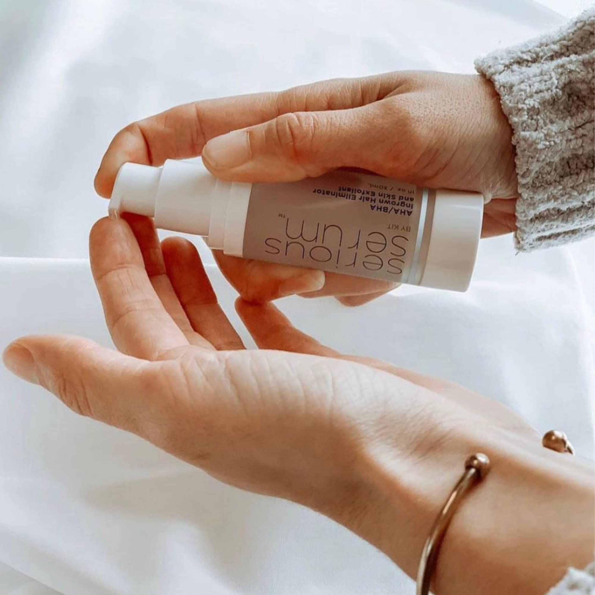 Serious Serum skin texture smoothing after shaving or waxing