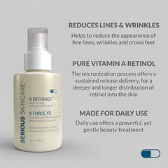 Serious Skincare A Force XR serum swirl shows lightweight texture