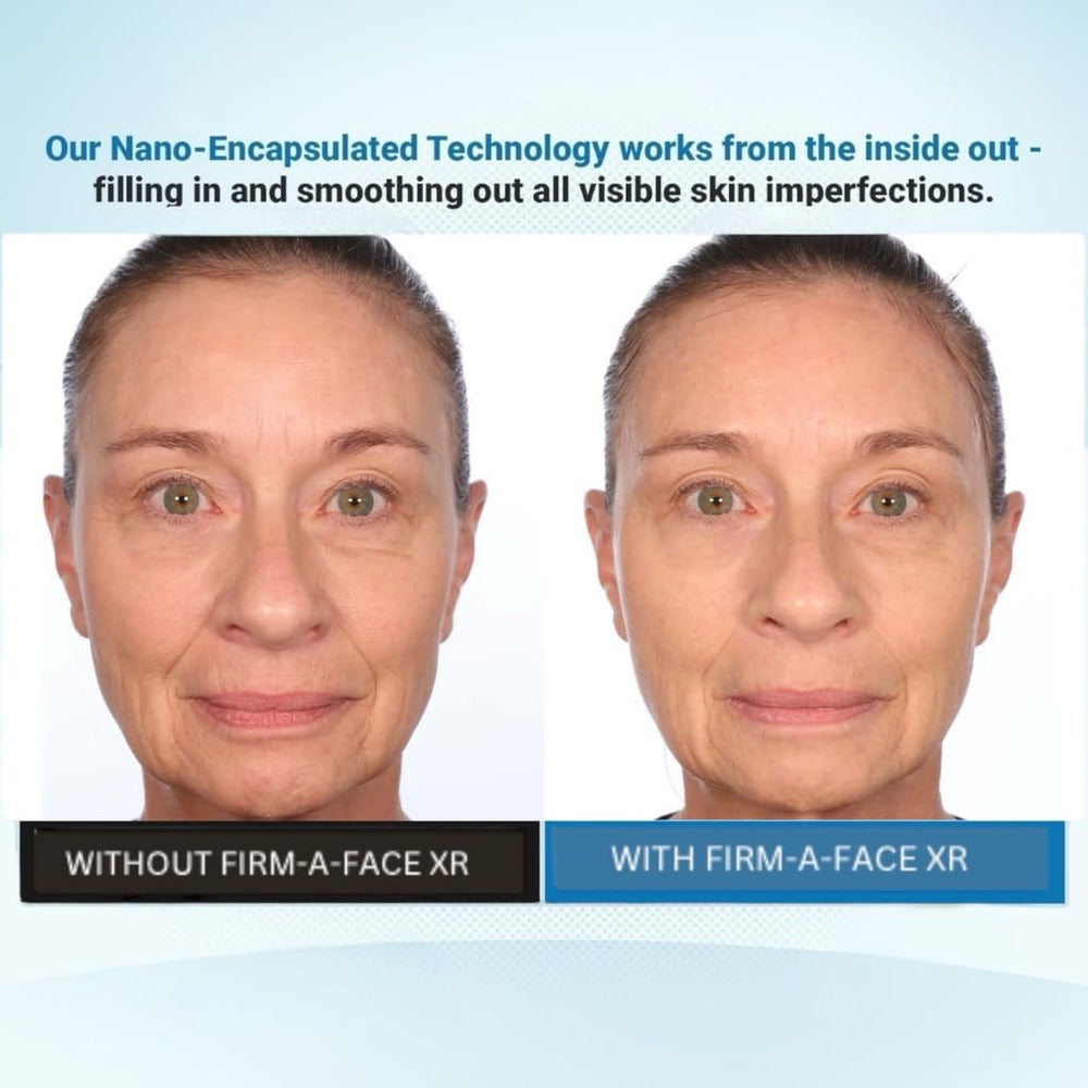 Avoid applying on eyelids; safety note for Firm A Face XR