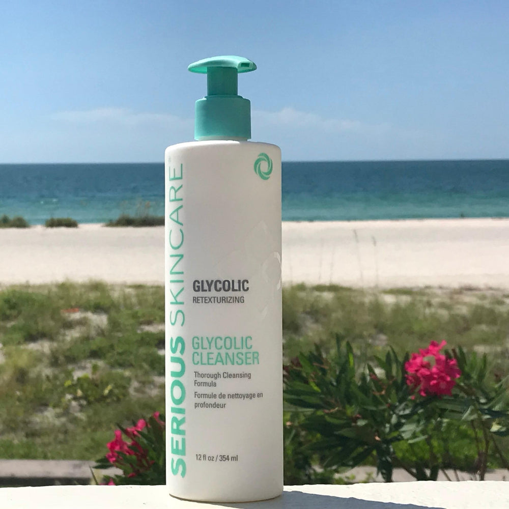 Serious Skincare Glycolic Cleanser shave prep supports smooth shave preparation