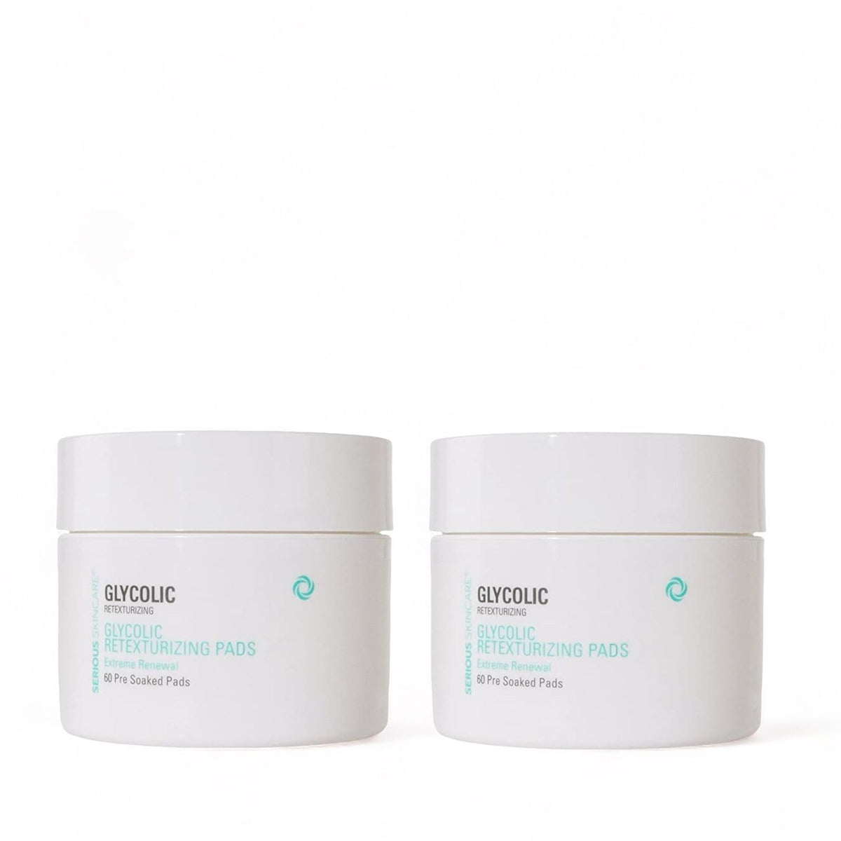 Serious Skincare Glycolic Pads packaging shown for easy at-home exfoliation.