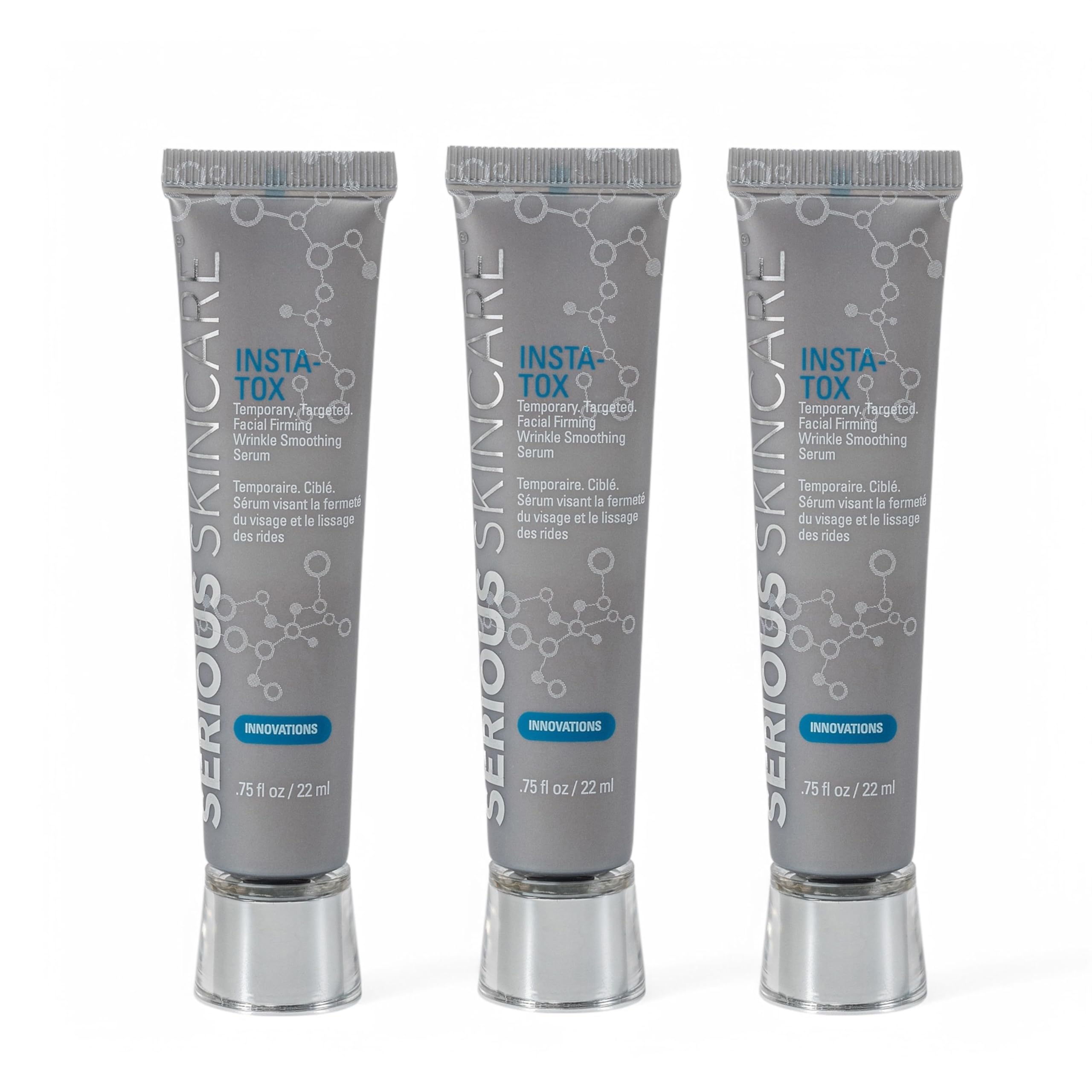 Serious Skincare INSTA-TOX bottle for quick facial firming and smoothing