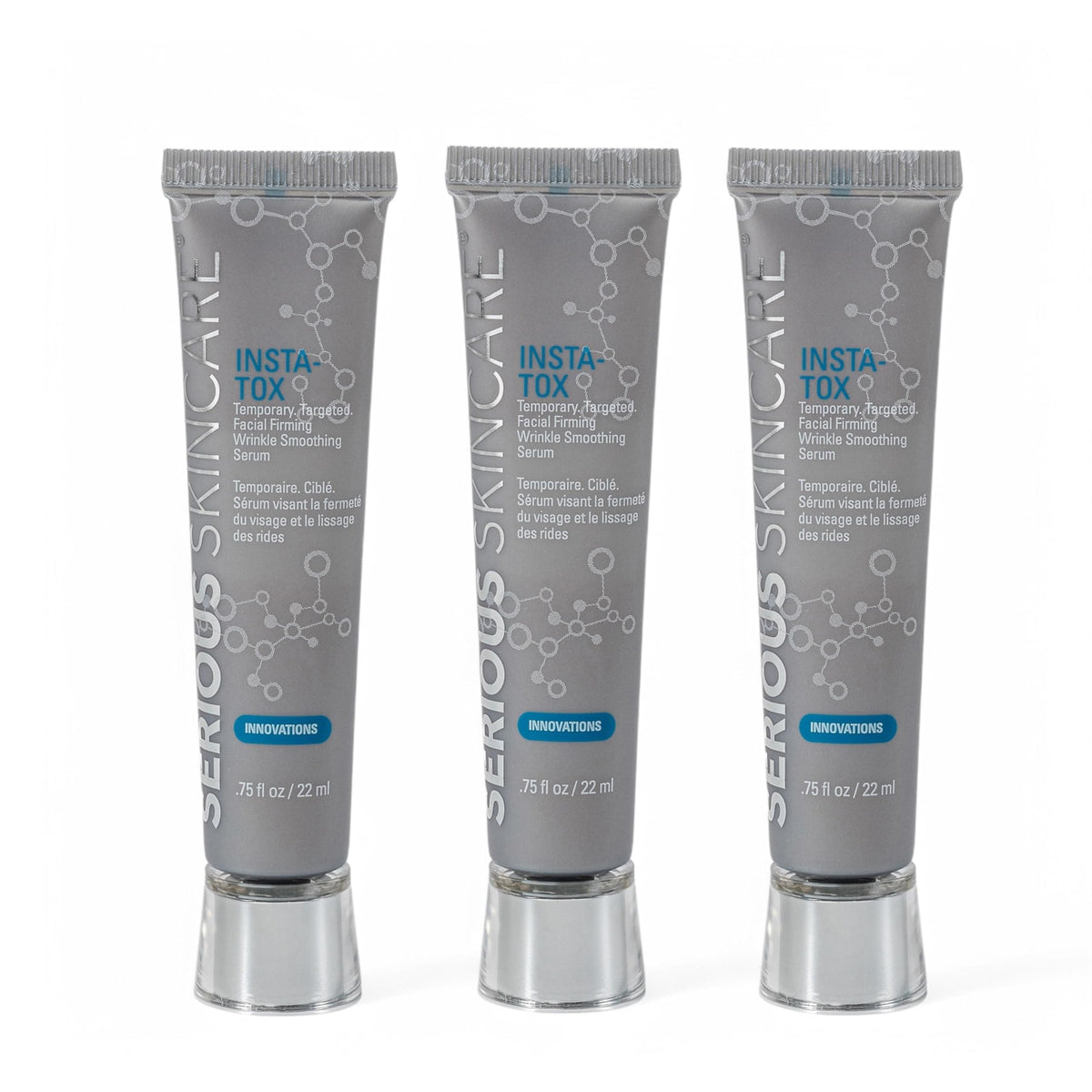 Serious Skincare INSTA-TOX bottle for quick facial firming and smoothing