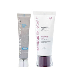 Serious Skincare Insta-Tox serum bottle showing a fast-acting formula for smoother-looking skin