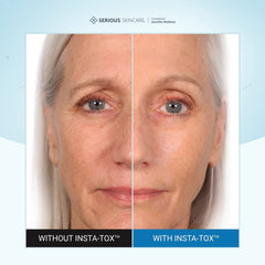 Serious Skincare INSTA-TOX packaging two-pack display highlights value and convenience.