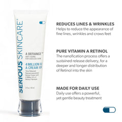 Serious Skincare Retinol Cream Face application closeup shows smooth absorption.