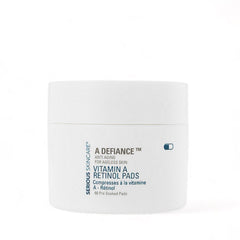 Serious Skincare Retinol pads close-up on the face showing texture