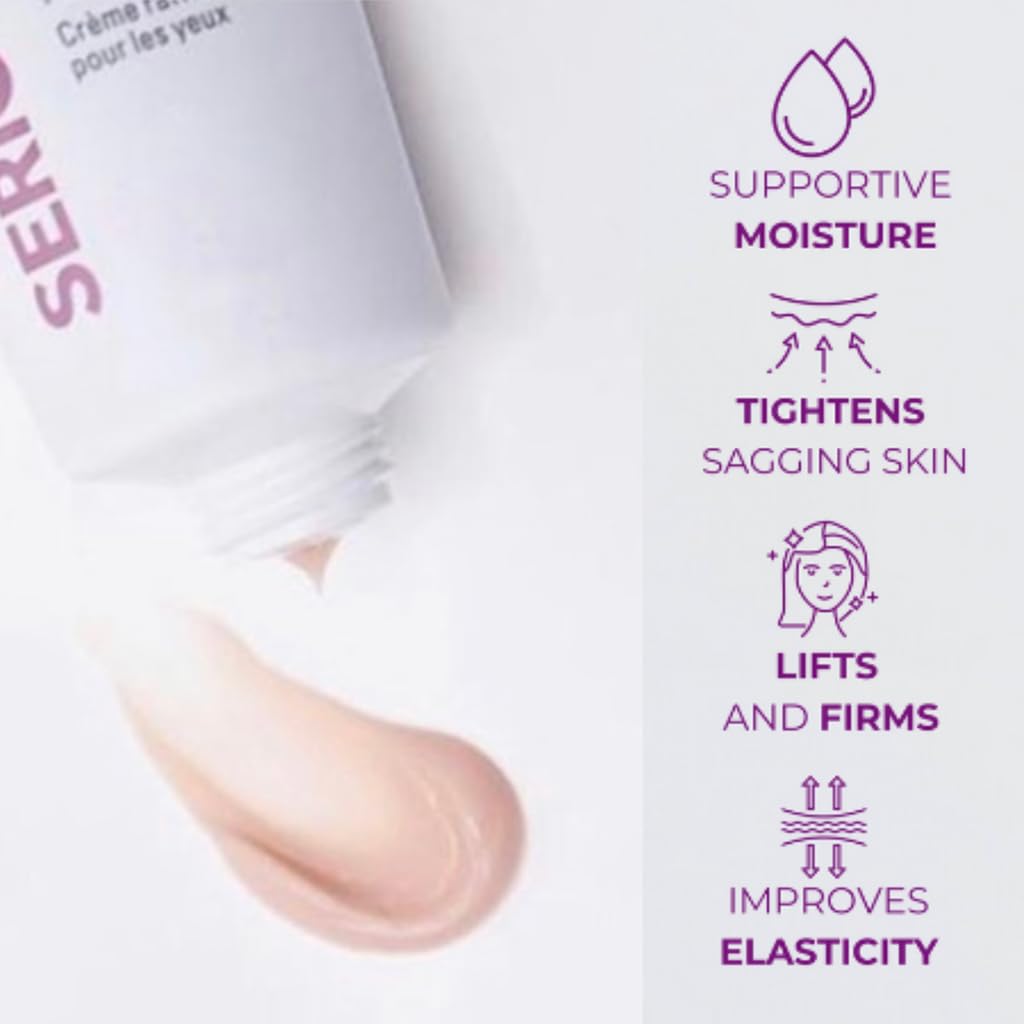 Under-eye area being treated with Serious Skincare Reverse Lift Eye Cream.