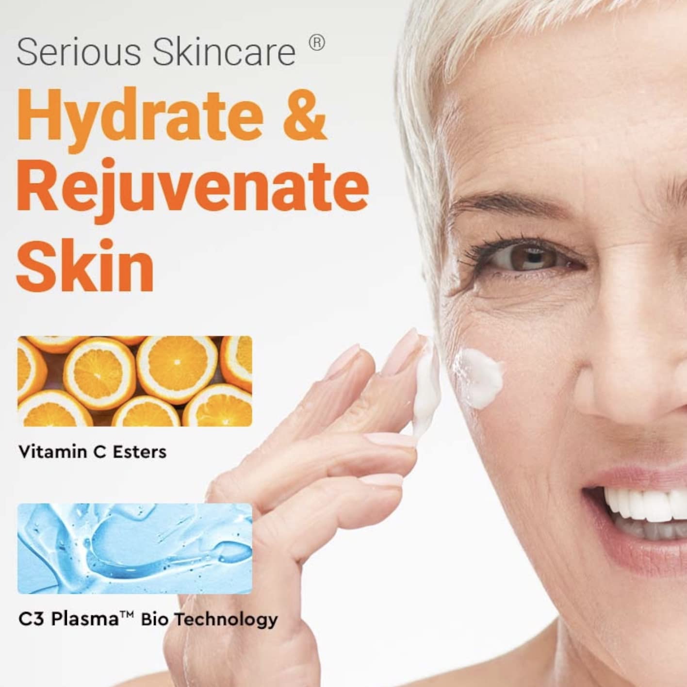 Serious Skincare Serious-C3 Plasma Restore hydrates and nourishes skin during rest