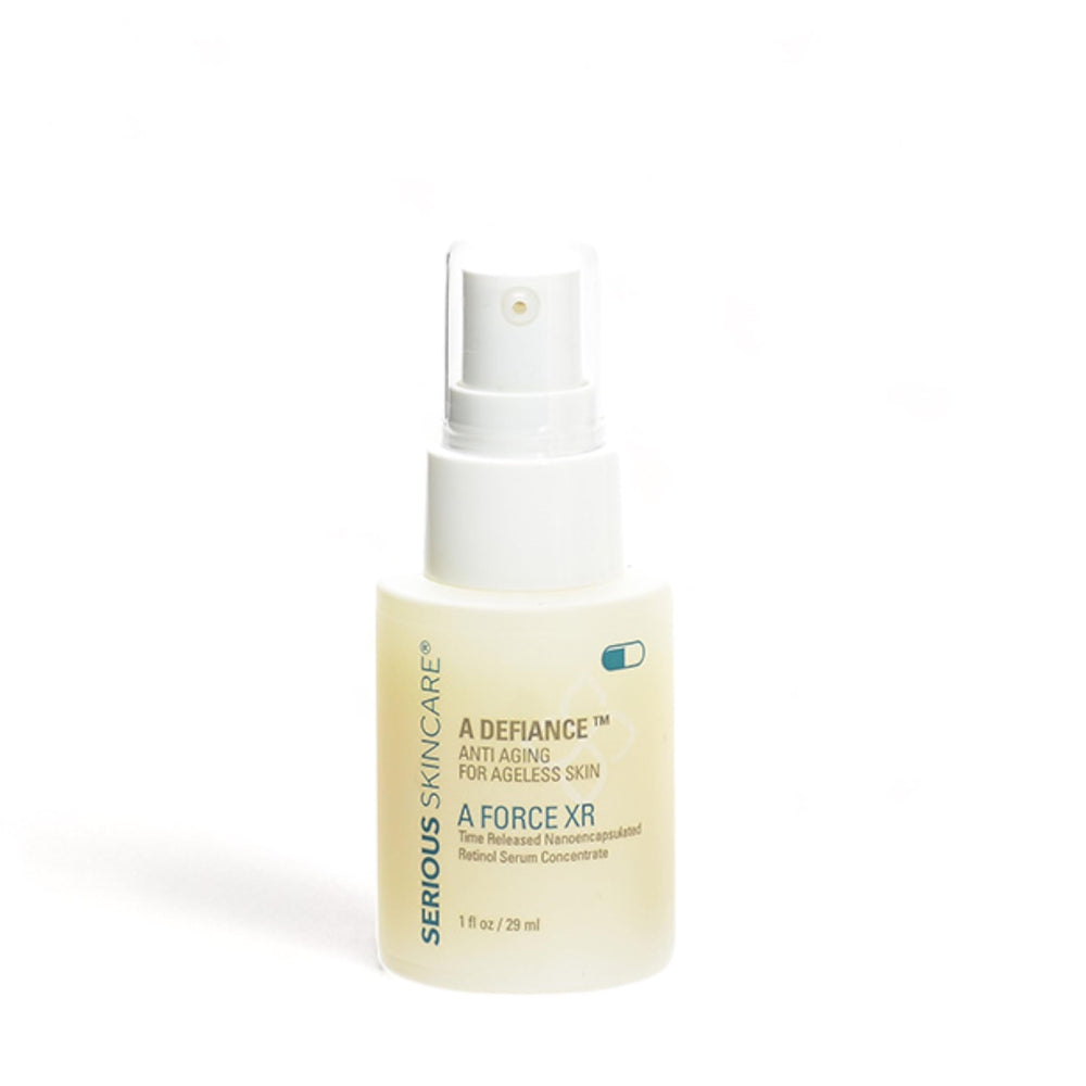 Serious Skincare Vitamin A Force XR serum bottle for daily radiance