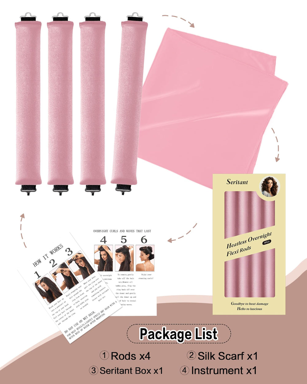 Seritant overnight curls lock in shape for lasting curls after waking.