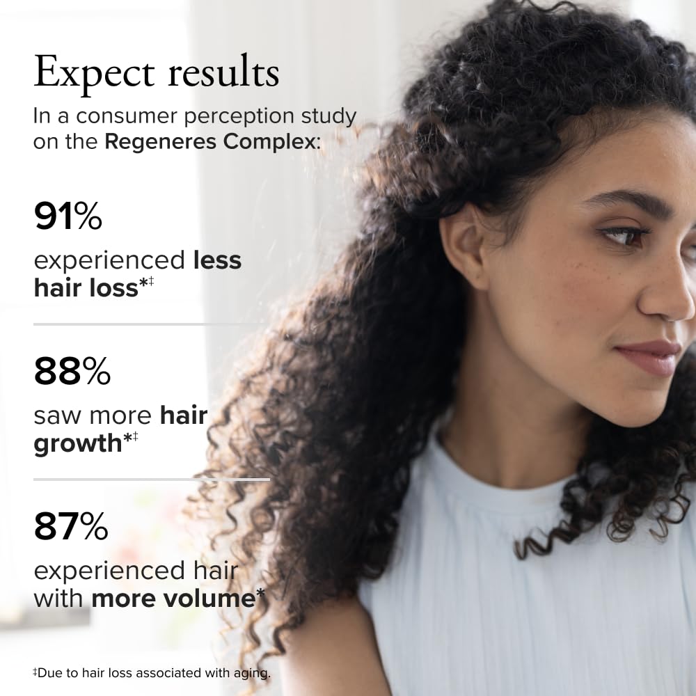 Serovital Hair Regeneres capsules close-up highlighting convenient daily vitamins for hair health.