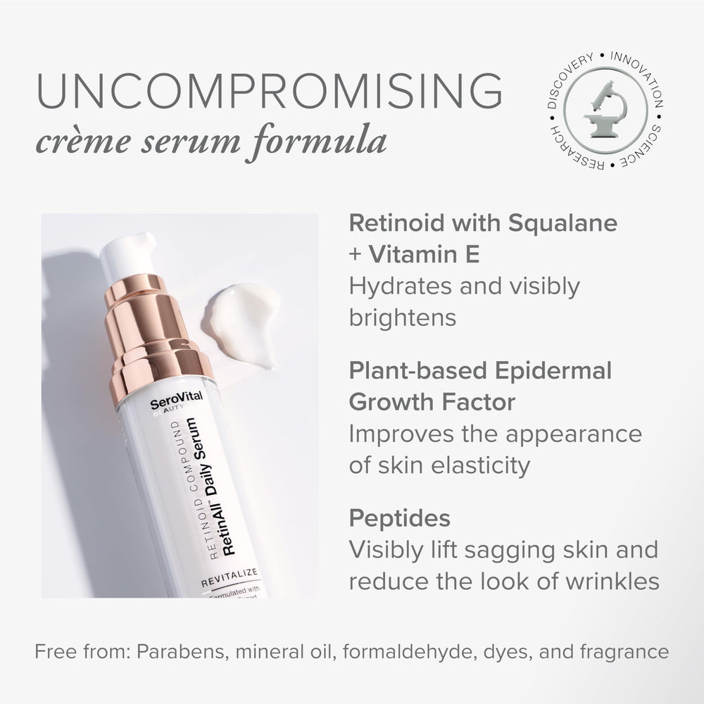 Serovital RetinAll serum bottle pump for easy, controlled application