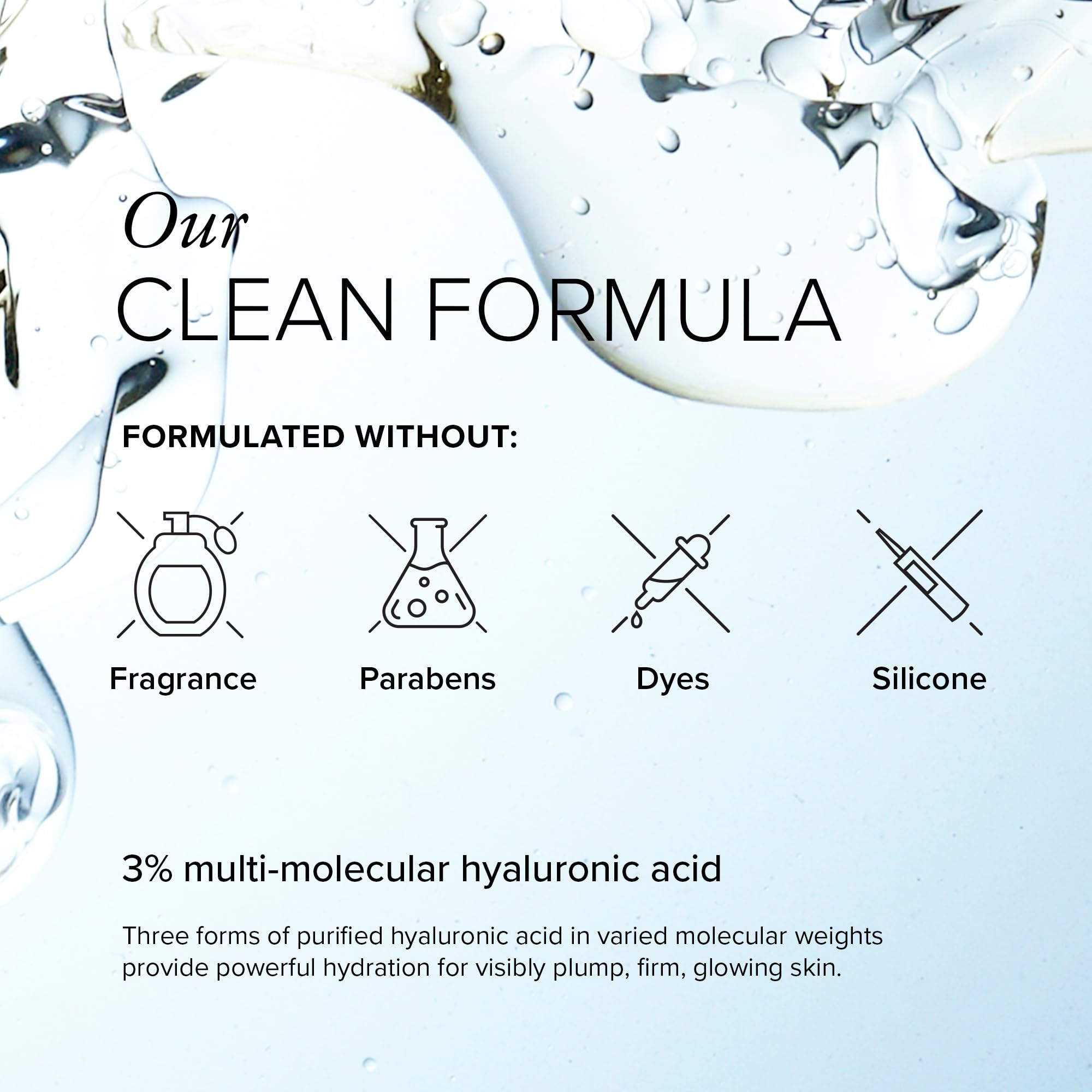 Serovital TriHydrate application on hand demonstrates quick penetration and plump feel.