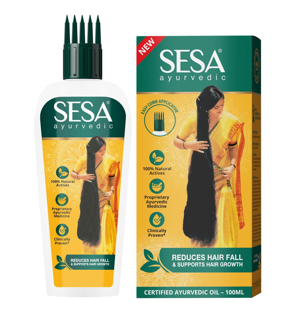 Sesa Ayurvedic Hair Oil natural fragrance hints at herbal aroma
