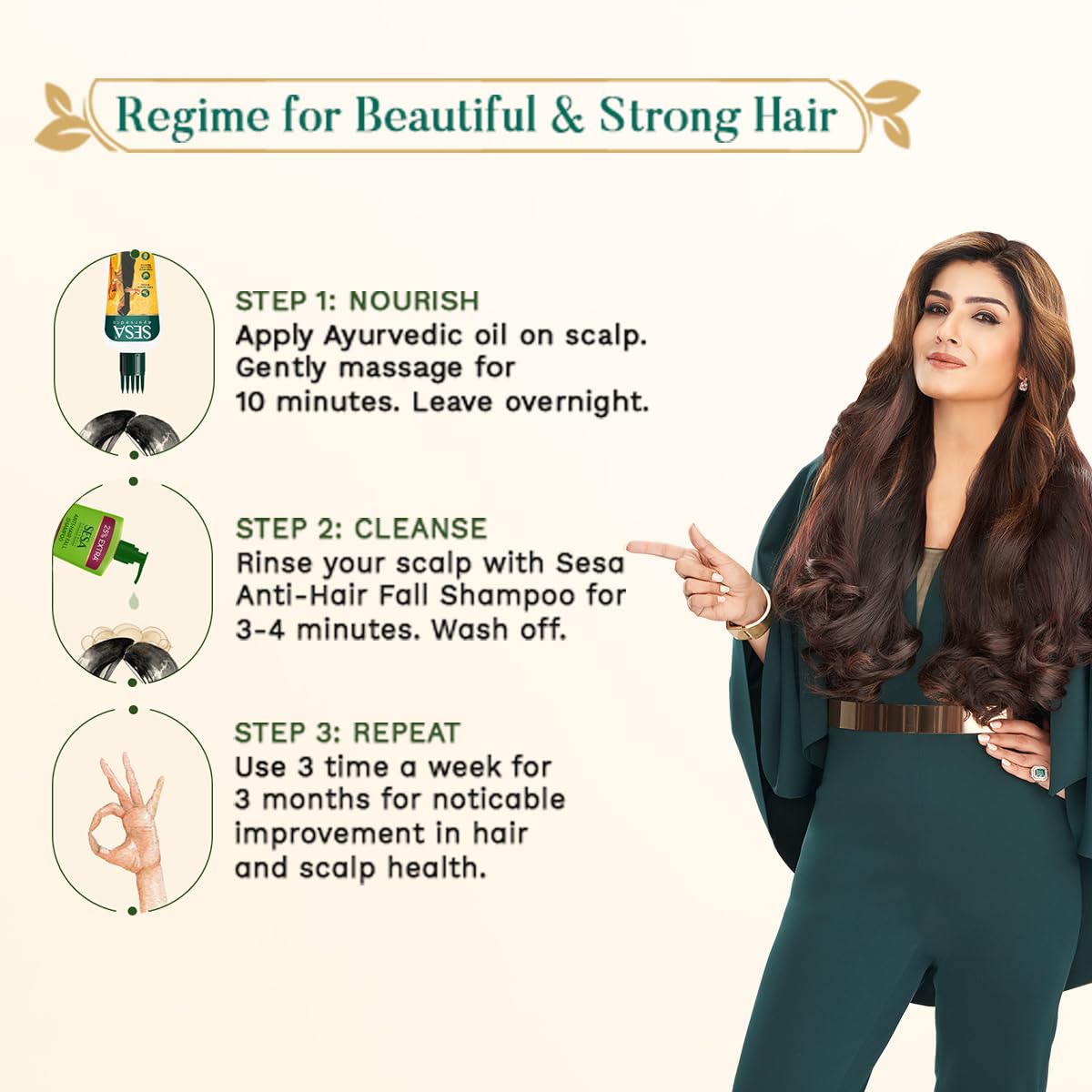 Sesa Ayurvedic Hair Oil used by both women and men for daily care