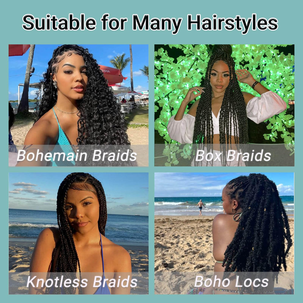 Seveco natural black 1B color for classic braided looks