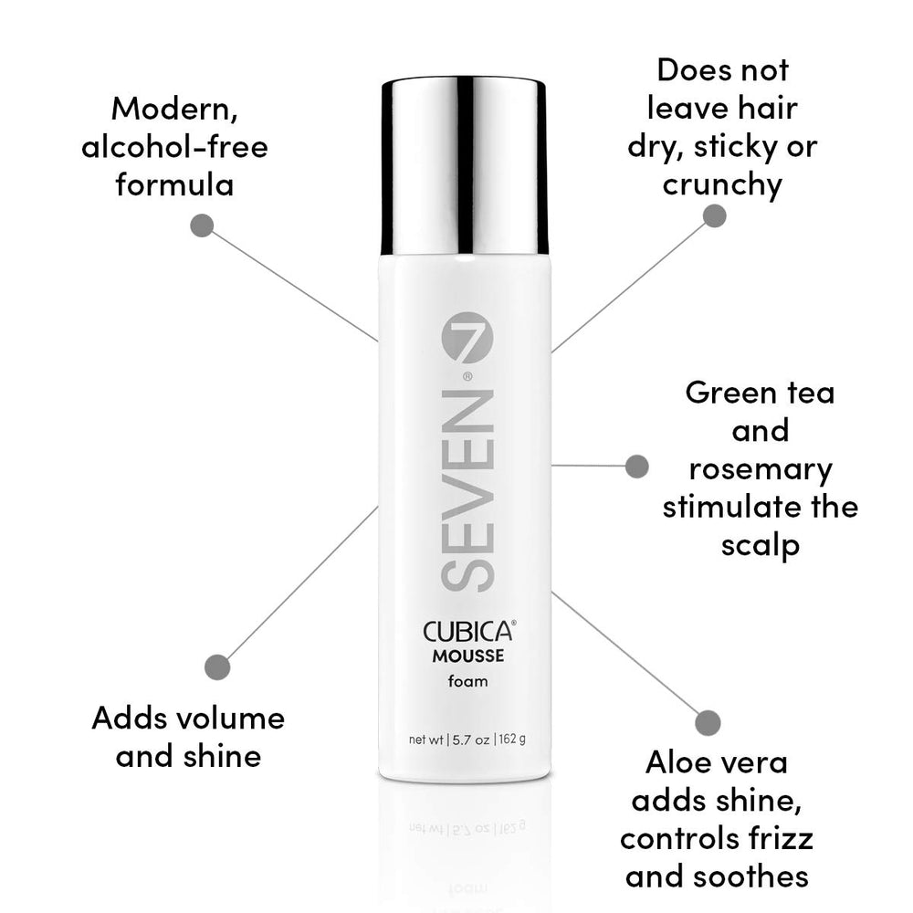 SEVEN Cubica mousse air-dry frizz control for smoother texture